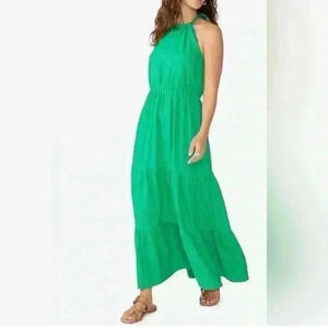 SANTUARY Backless Halter Dress ~ Jelly Bean ~ L ~ NWT!